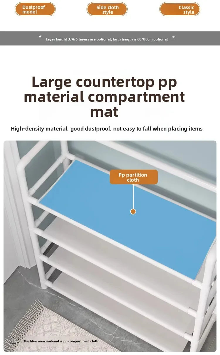Multi Layer Door Mounted Shoe Rack With Easy Assembly For Home Use