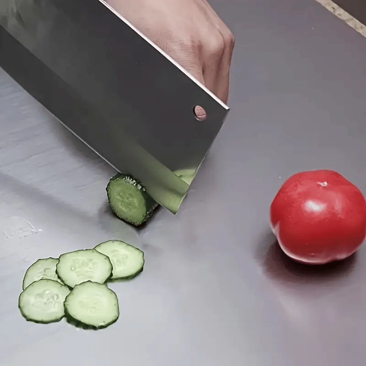 Stainless Steel Cutting Board With Lip For Kitchen Sink Countertop