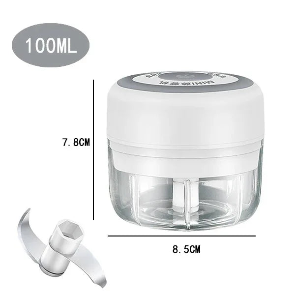 USB Charging Garlic Mincer Electric Mini Crusher Chopper