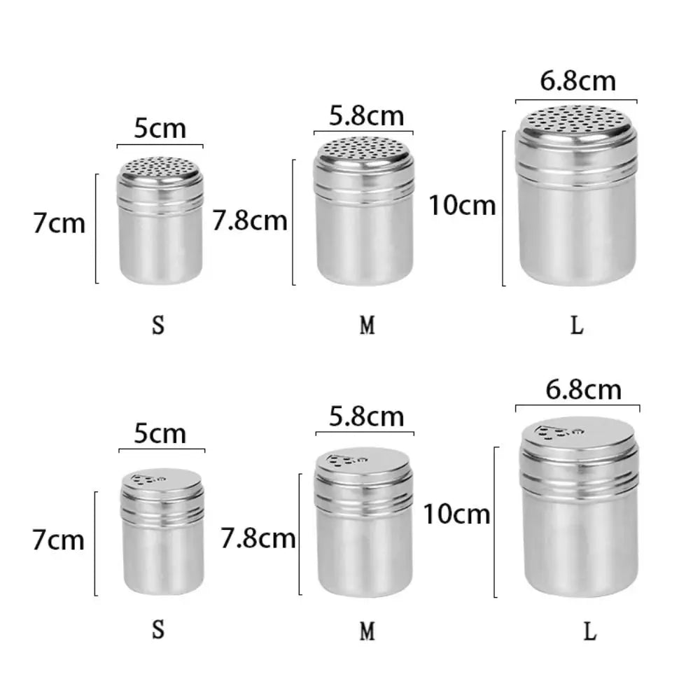 Stainless Steel Rotating Spice Jar Salt Pepper Seasoning Kitchen Container