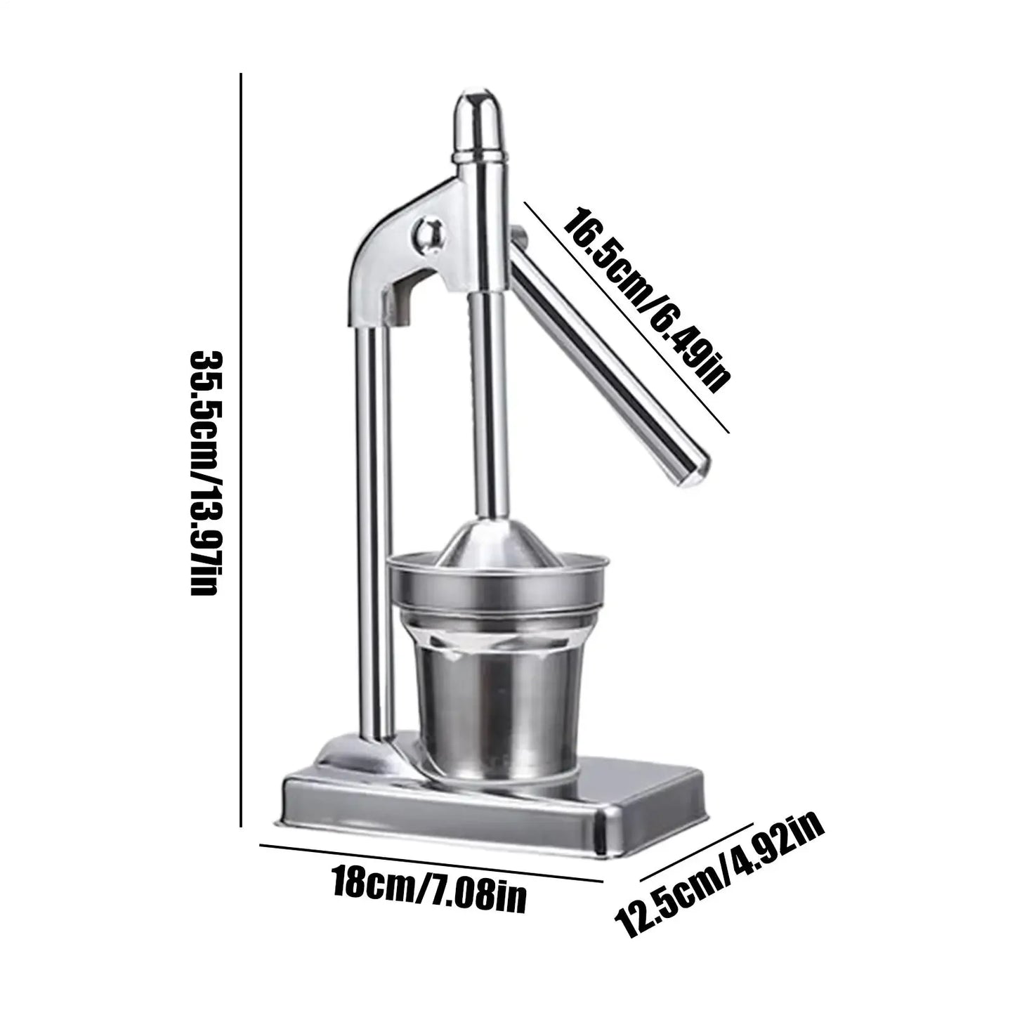 Stainless Steel Manual Orange Juice Maker Handheld Citrus Press