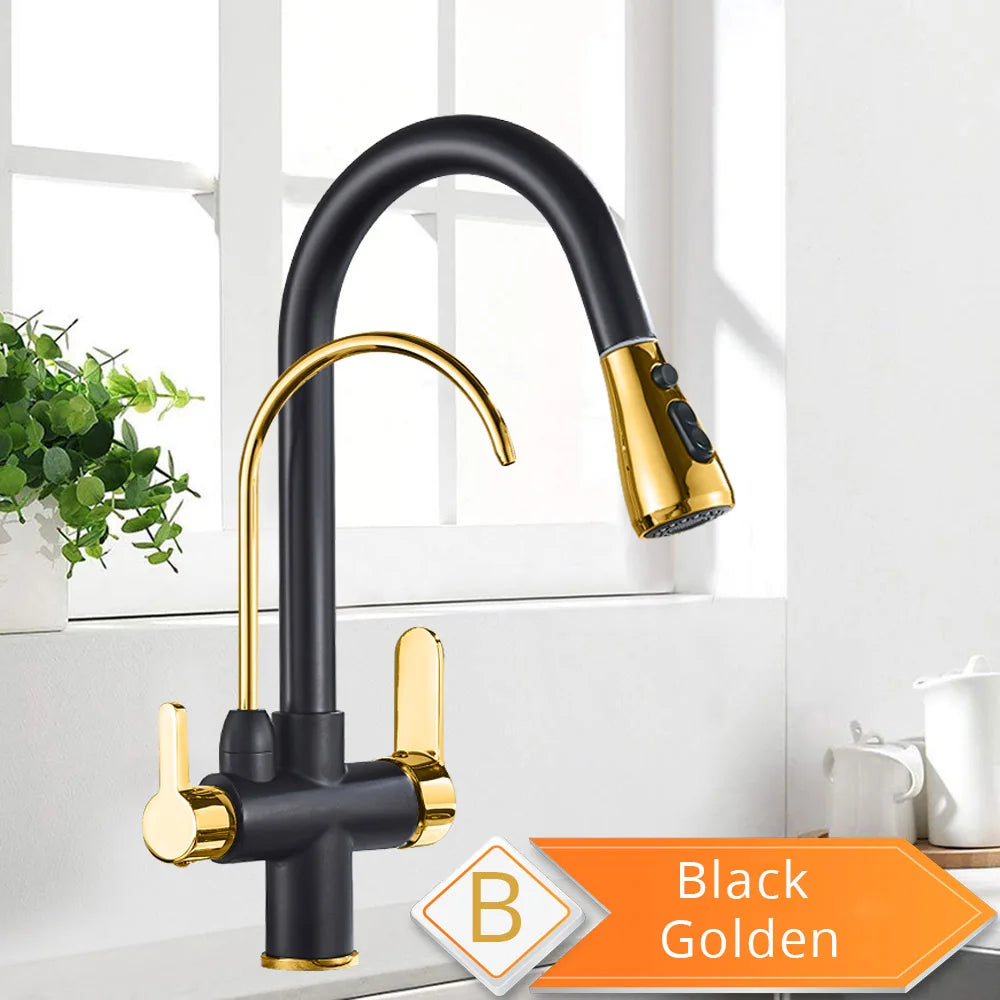 Rozin Filtration Kitchen Faucet With Three Water Modes And Sprayer