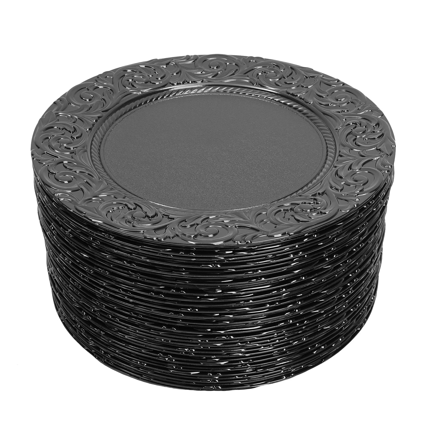 Charger Plates 100-Piece Round Set Reusable Serving Plates For Weddings