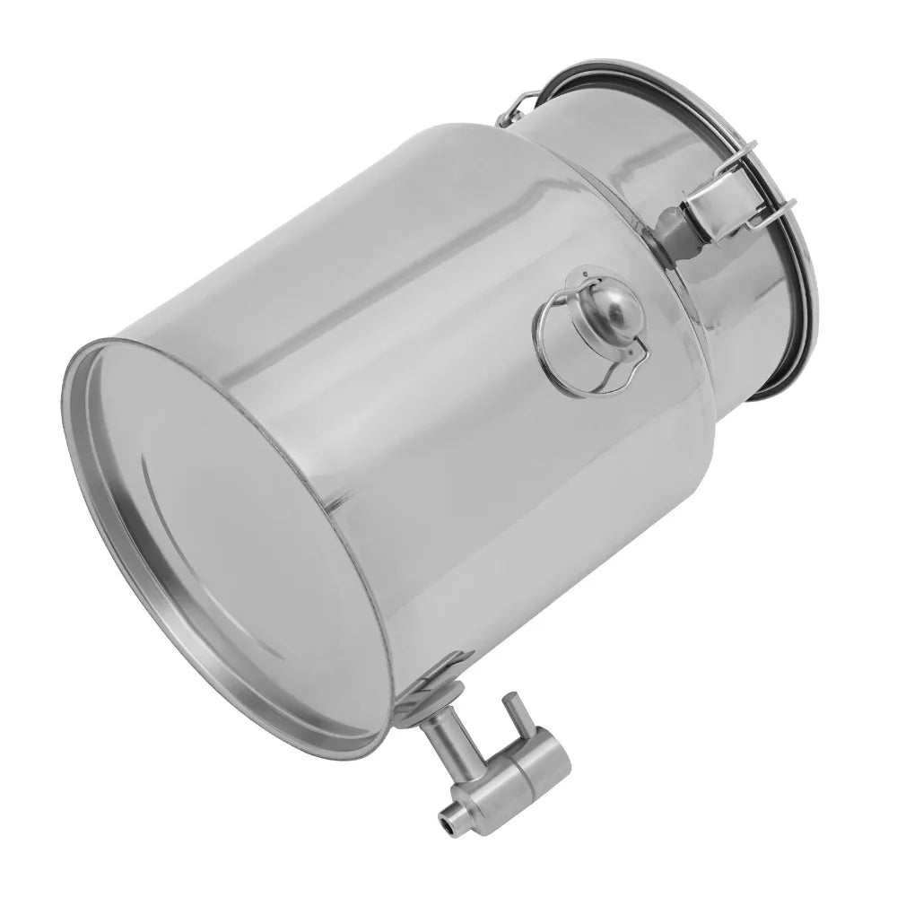 Bymaocar 304 Stainless Steel Milk Can With Spigot Sealed Lid