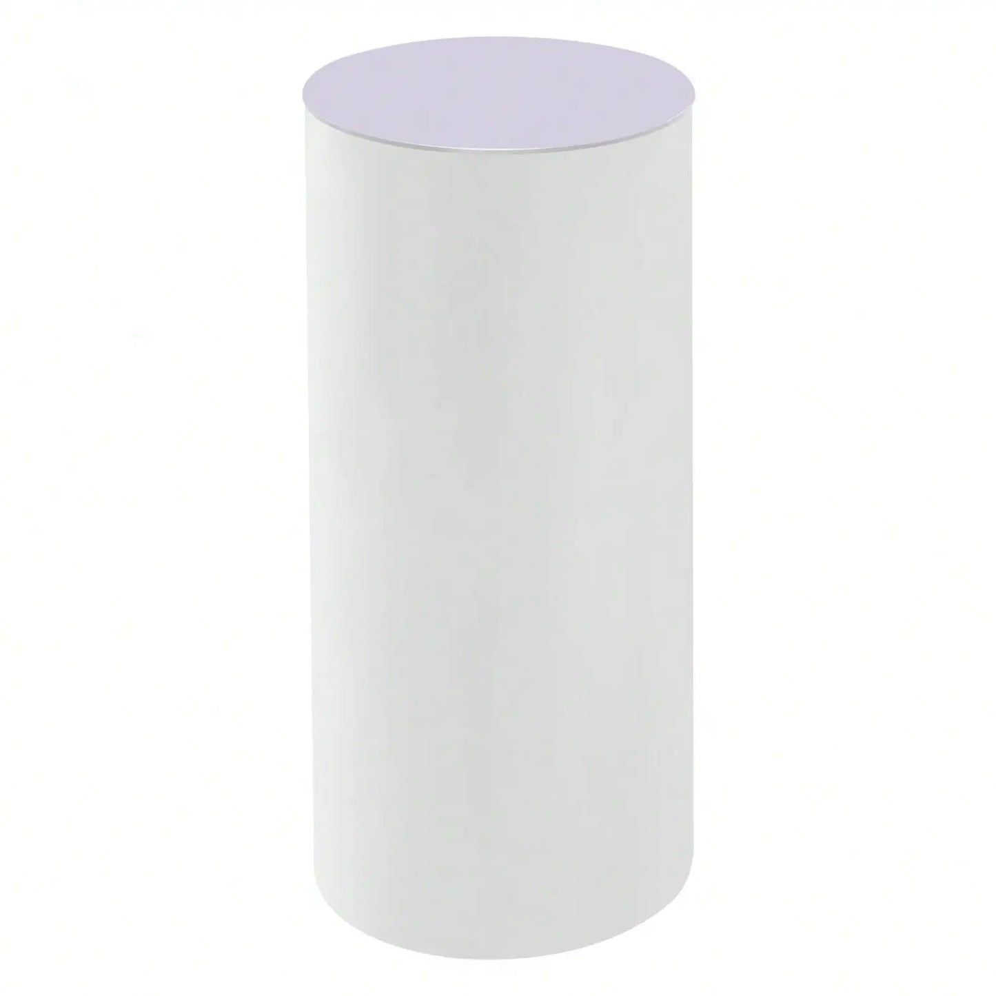 Three-Piece PVC and Acrylic Cylinder Pedestal Stands for Wedding Display Plinths