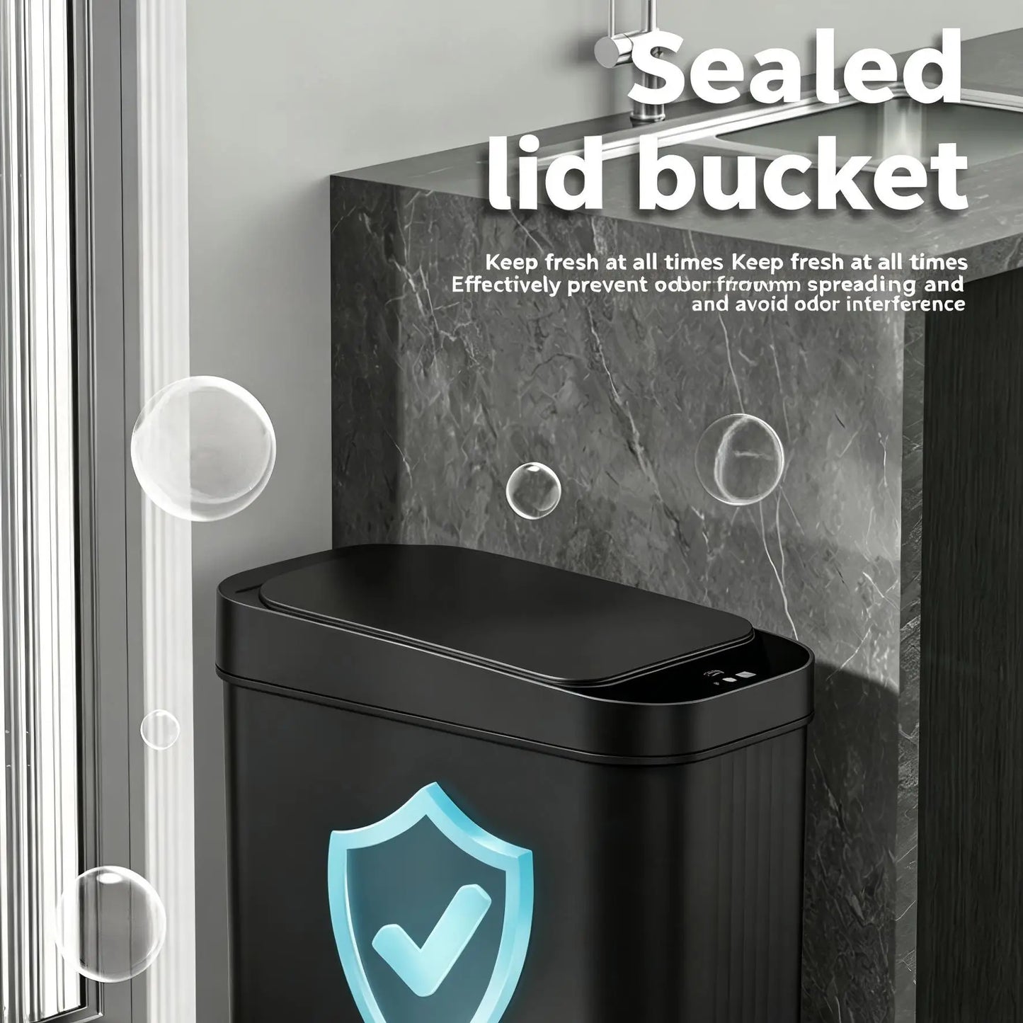 2 Pack Smart WiFi Sensor Trash Can Touchless Waste Bin