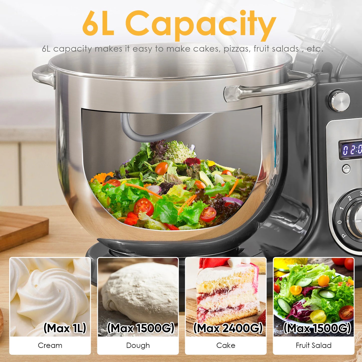 Biolomix Stand Mixer With Blender And Quiet Motor Appliance
