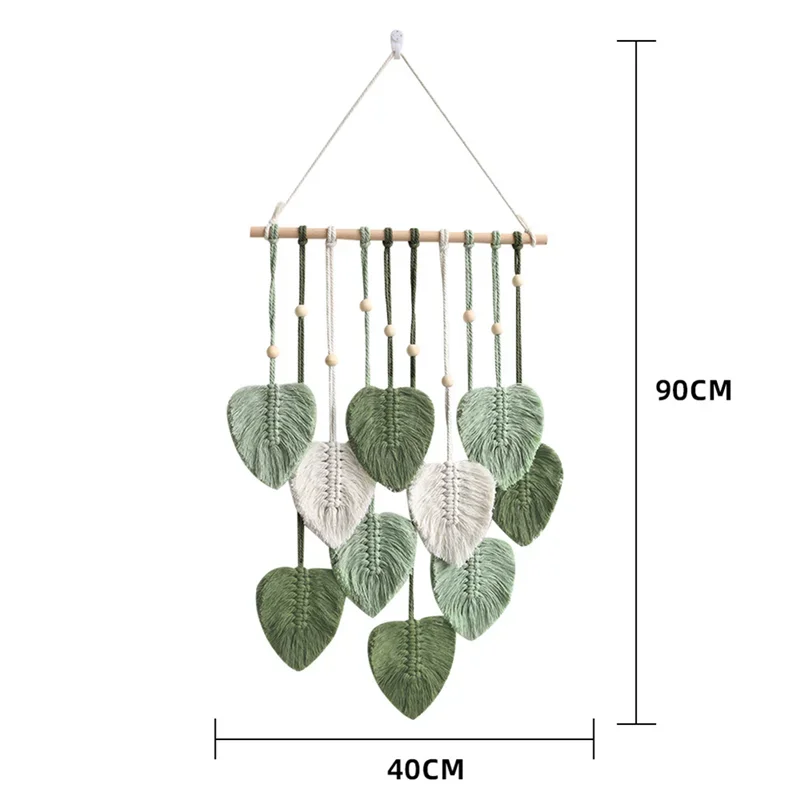 Leaf Macrame Handwoven Wall Hanging Tapestry For Boho Home Decor