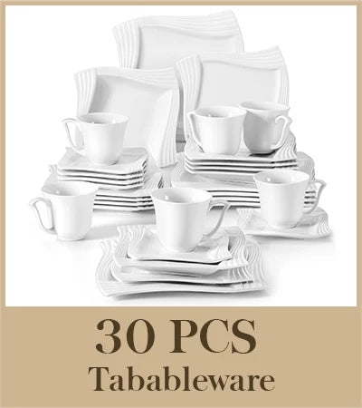 MALACASA Amparo Porcelain Dinnerware Set 60 Piece Service For 12