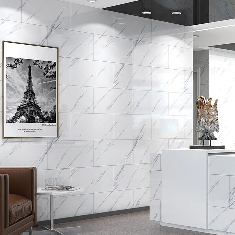 Self-Adhesive Marble PVC Floor Tiles Waterproof Peel And Stick