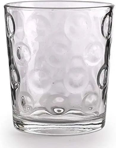 Circles Heavy Base Whiskey Glasses Set Clear Glassware