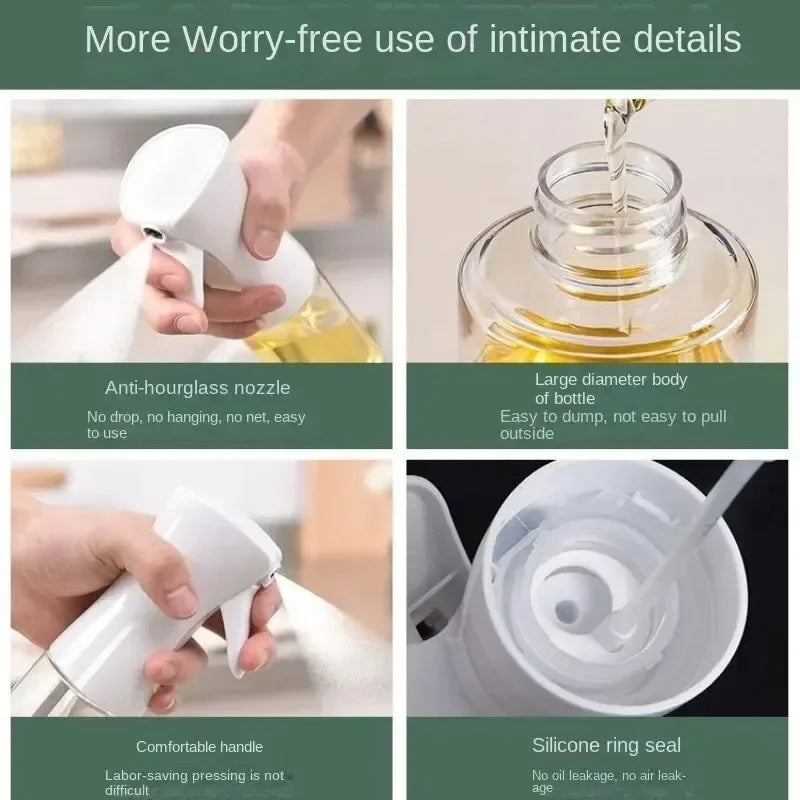 JKJK Olive Oil Spray Bottle Atomized Mist For Cooking