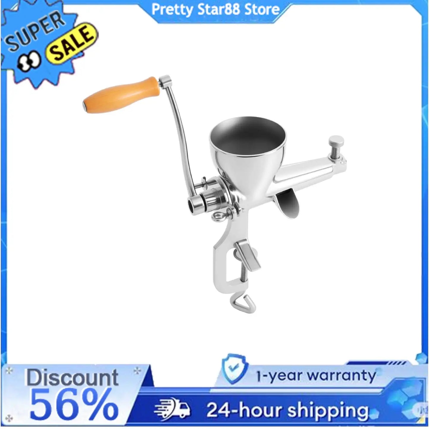 Bymaocar Manual Stainless Steel Fruit Vegetable Juicer