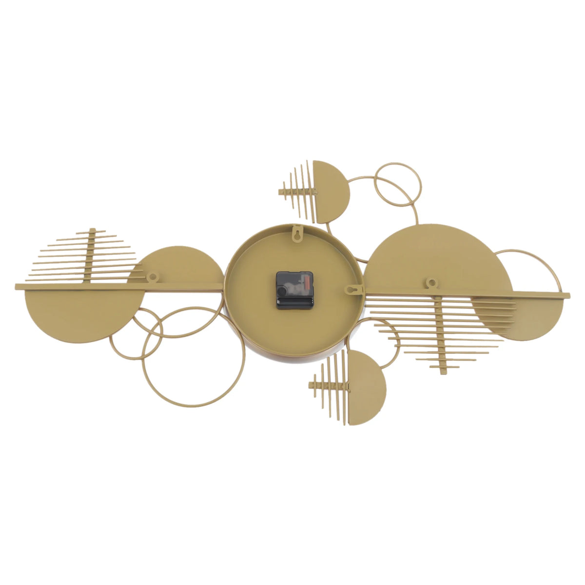Creative Modern Metal Wall Clock Battery Operated Silent Living Room