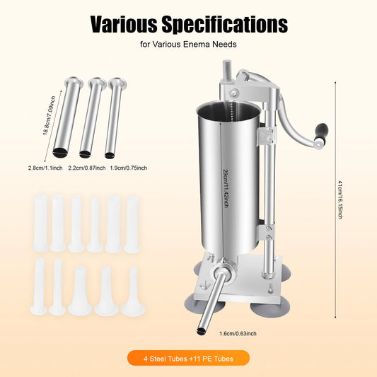 Manual Sausage Stuffer Vertical Filler Machine Stainless Steel
