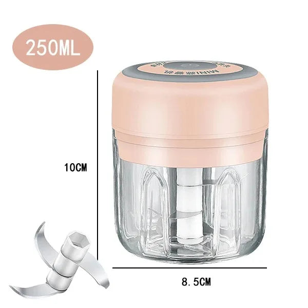 USB Charging Garlic Mincer Electric Mini Crusher Chopper