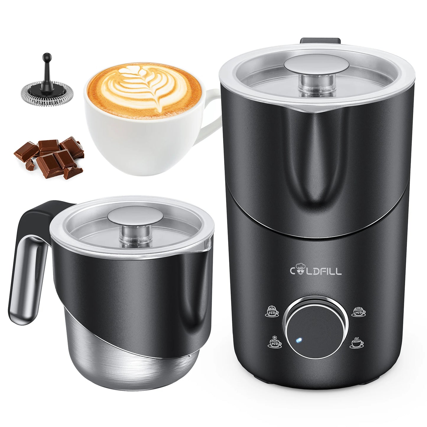 UHOST Eight In One Electric Milk Frother And Steamer