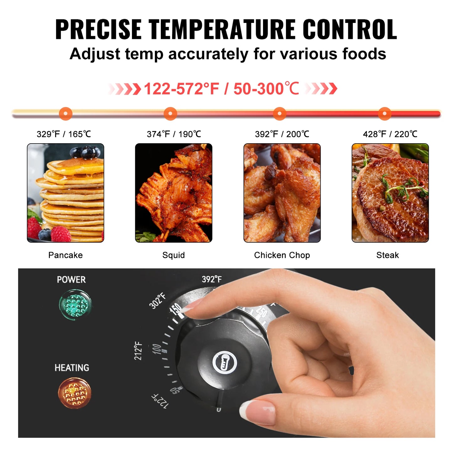 SucceBuy Stainless Steel Electric Grill Teppanyaki Hotplate