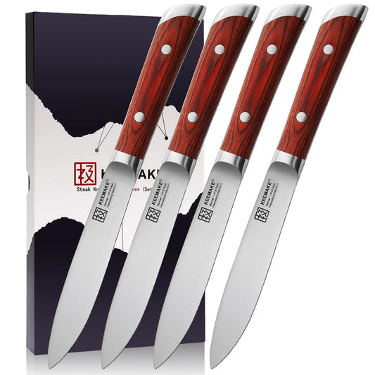 Stainless Steel Steak Knife Set Ultra Sharp Slicing Tools