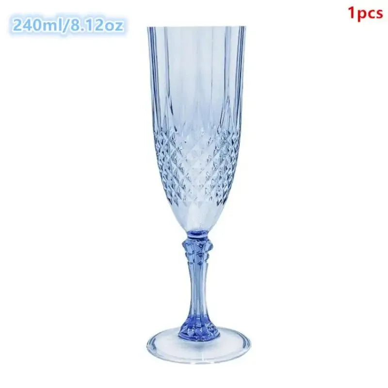 Elegant Champagne Goblet Set High Stem Glasses For Cocktails