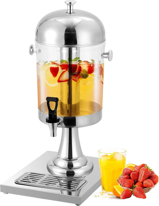Beverage Dispenser With Ice Core Stand And Stainless Steel Spigot