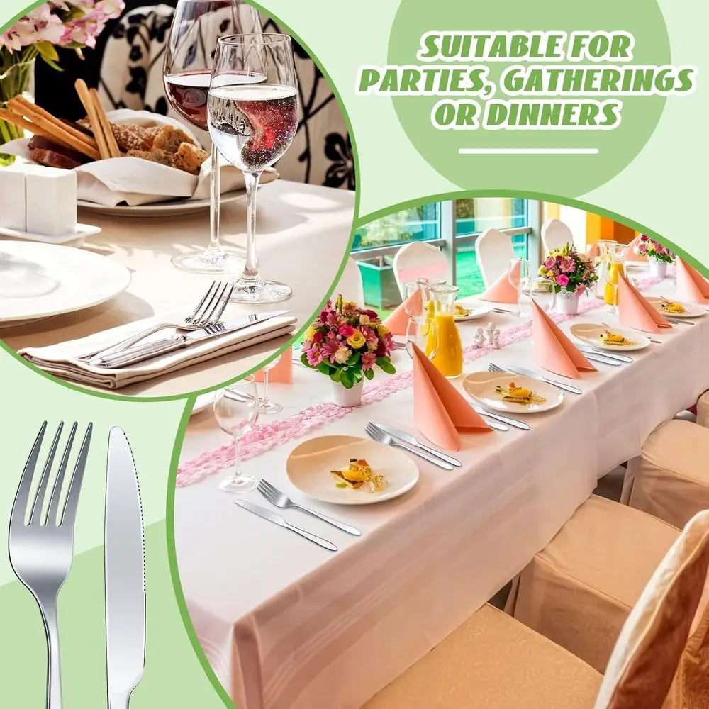 Stainless Steel Flatware Set Dinner Forks And Knives