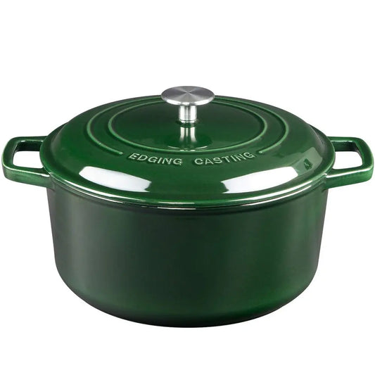 Enameled Cast Iron Dutch Oven With Lid For Sourdough Baking