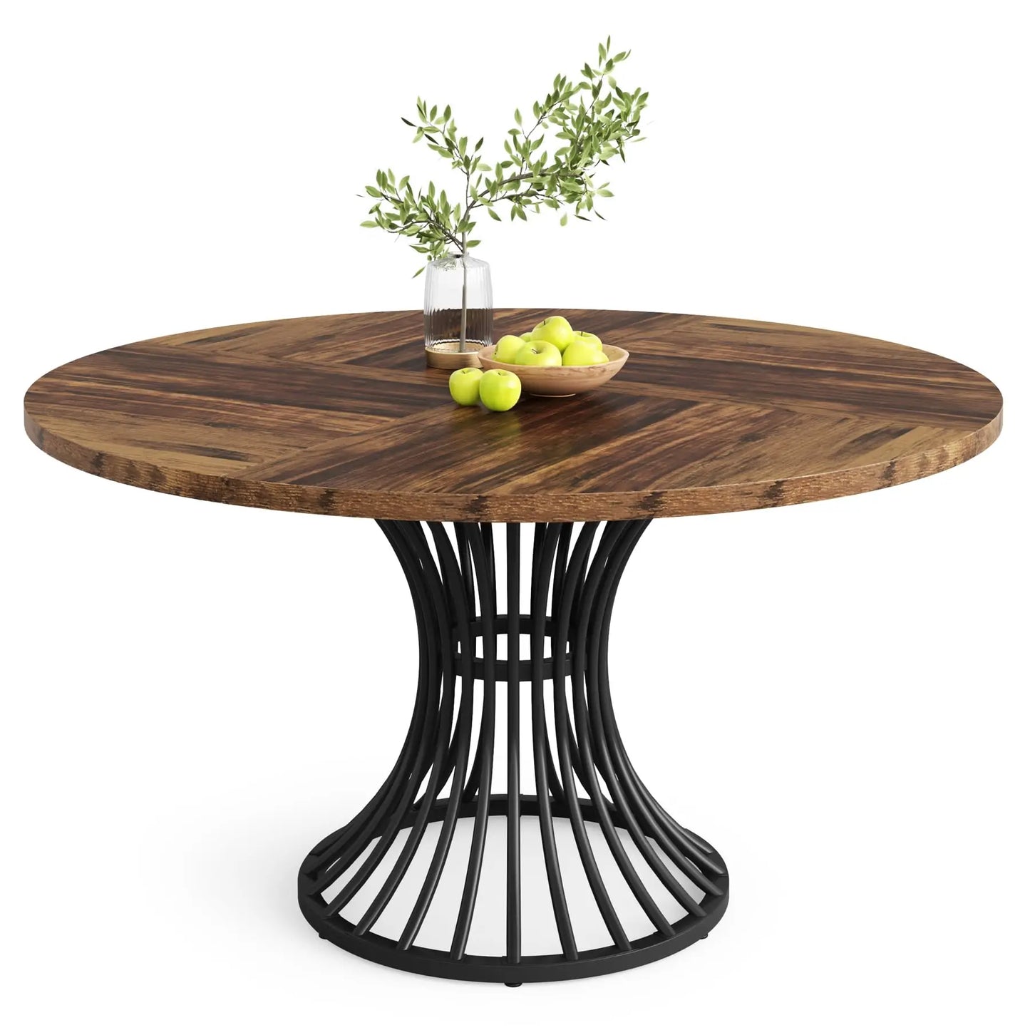 Tribesigns Round Dining Table Farmhouse Kitchen Table For Four