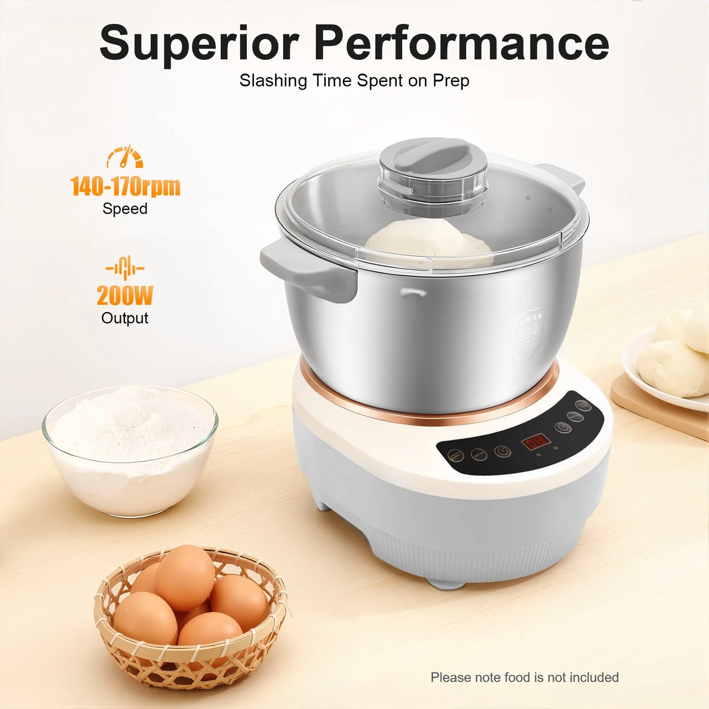 Electric Dough Maker With Ferment Function For Pizza And Bread