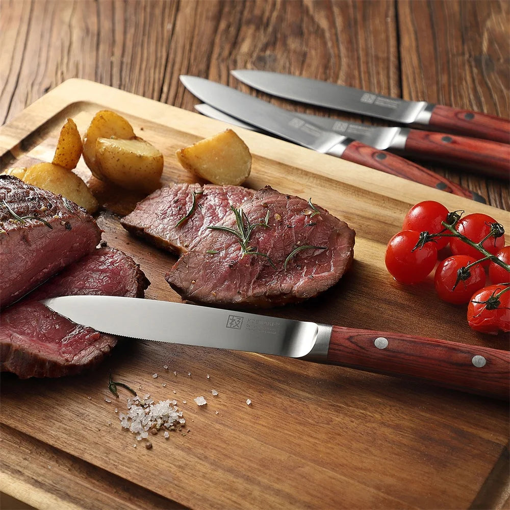 Stainless Steel 4-Piece Steak Knife Set Ultra Sharp Tableware