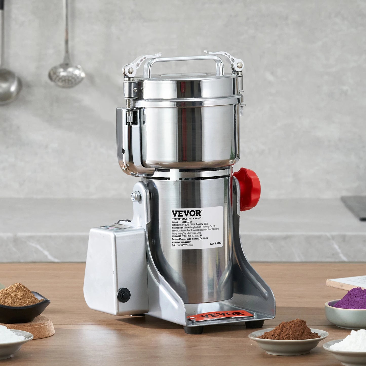 SucceBuy Electric Grain Mill Grinder for Dry Herbs Spices Coffee