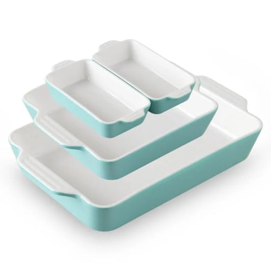 Bakeware Set Of 4 Rectangular Casserole Dishes For Oven