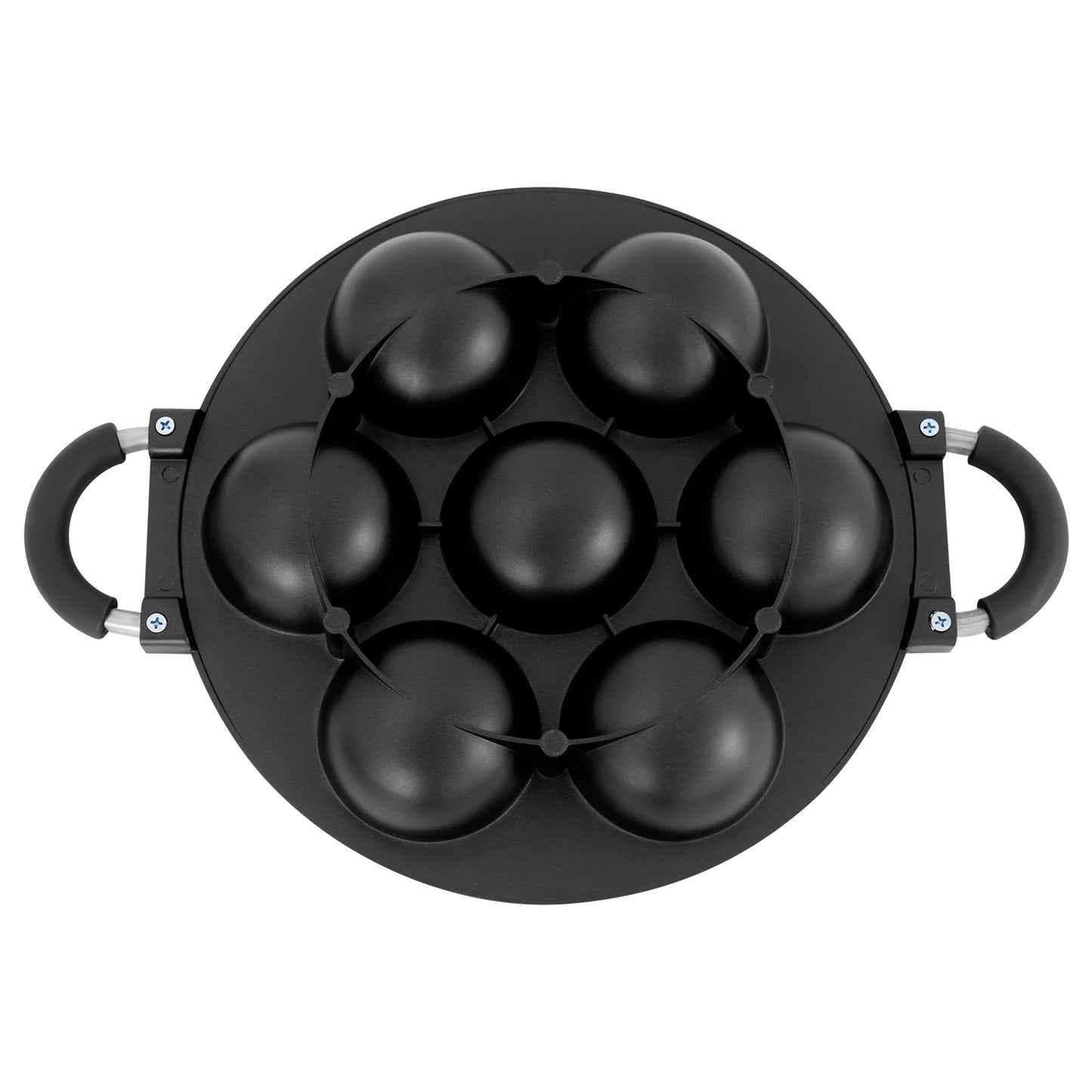 Bymaocar 7 Hole Cake Mold Pan Nonstick Takoyaki Omelette Pan