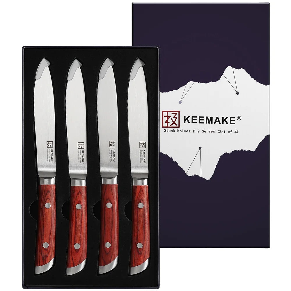 Stainless Steel Steak Knife Set Ultra Sharp Slicing Tools