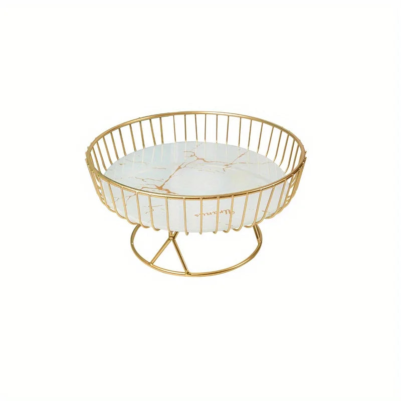Elegant Ceramic Geometric Fruit Plate For Dessert And Snack Display