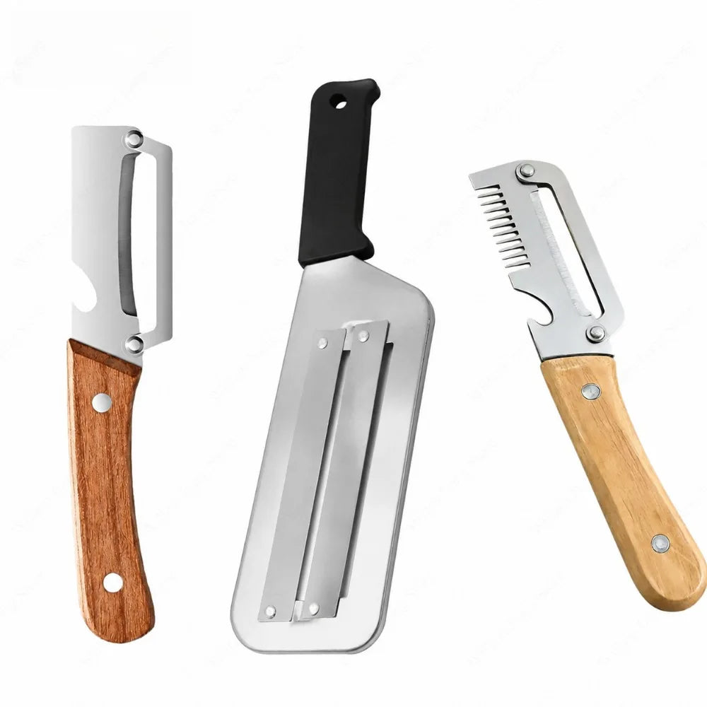 Stainless Steel Fruit And Vegetable Peeler With Ergonomic Handle