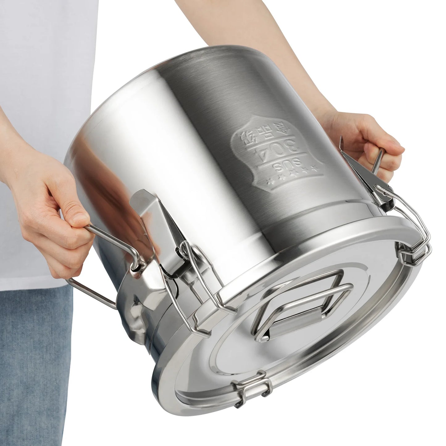 Bymaocar Stainless Steel Cereal Container Airtight Storage