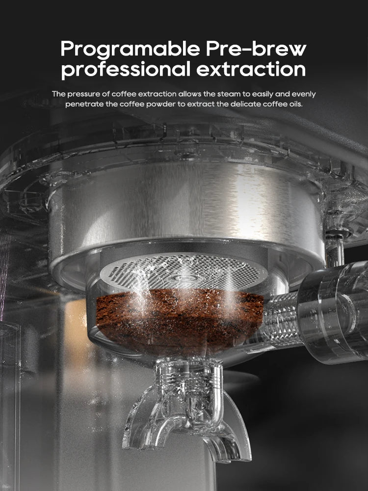 HiBREW 20 Bar Semi Automatic Espresso Machine With Temperature Control