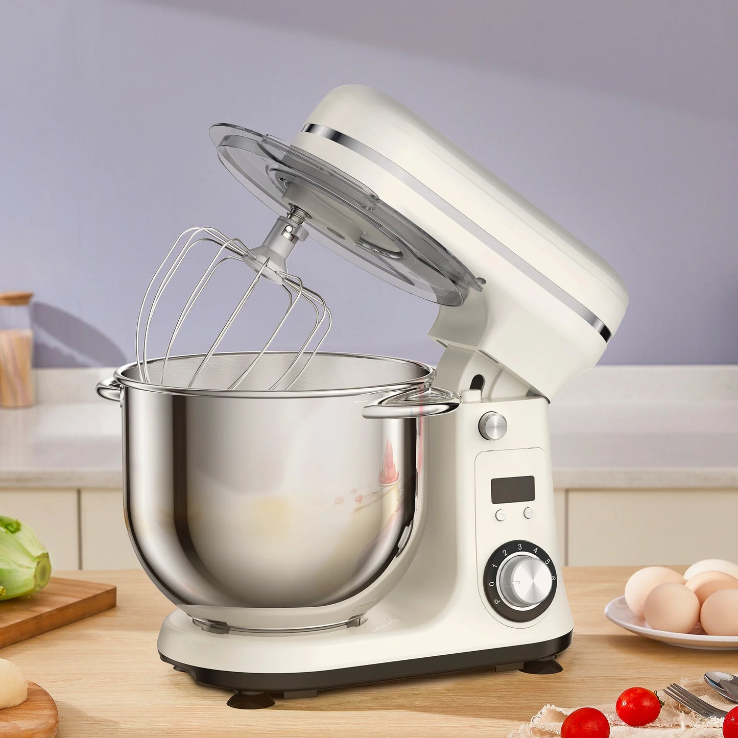 Biolomix 1200W Stand Mixer With Quiet DC Motor