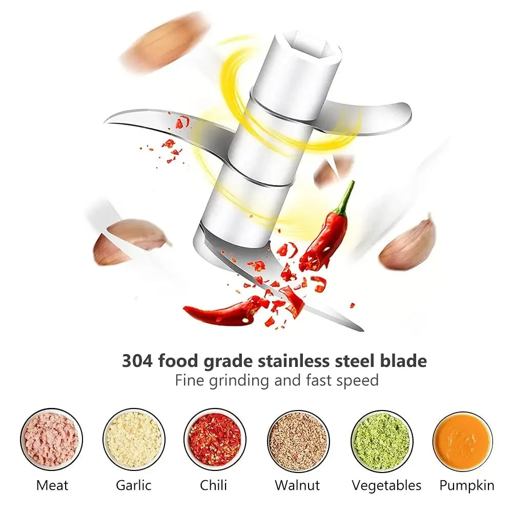 USB Charging Garlic Mincer Electric Mini Crusher Chopper