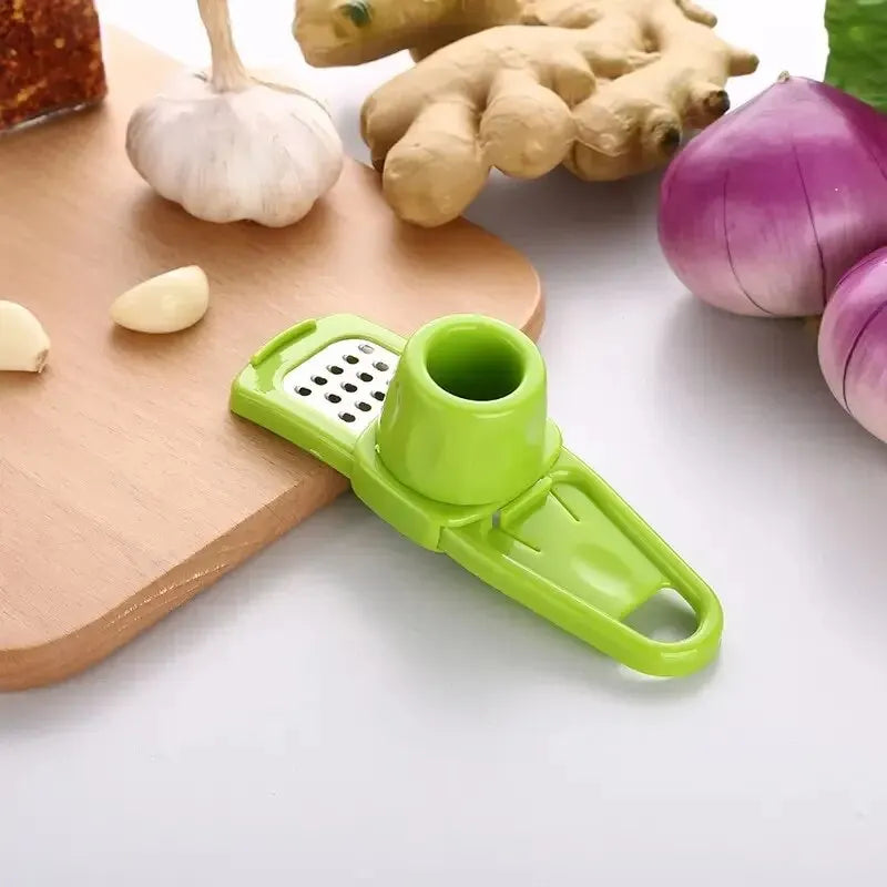 Compact Manual Garlic Press Masher For Quick Kitchen Prep