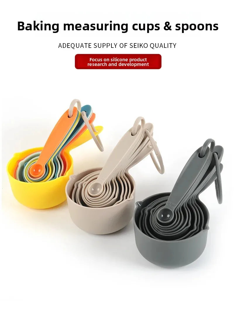 Measuring Spoons Set 5 Pcs With Bright Handles For Cooking