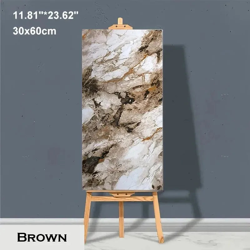 Self-Adhesive Marble PVC Floor Tiles Waterproof Peel And Stick