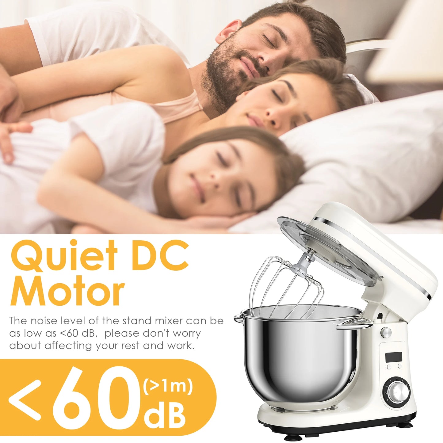 Biolomix Stand Mixer With Blender And Quiet Motor Appliance