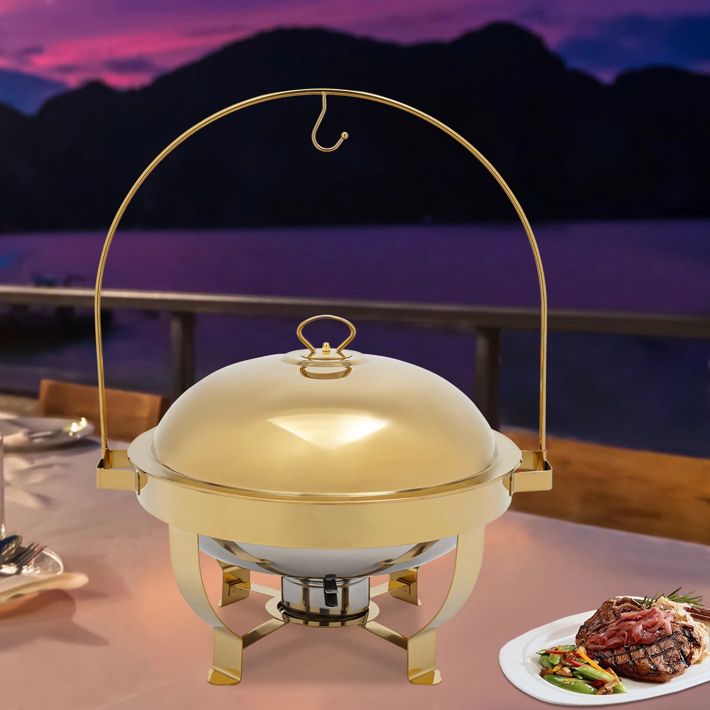Stainless Steel Chafing Dish Buffet Server For Wedding Catering Events