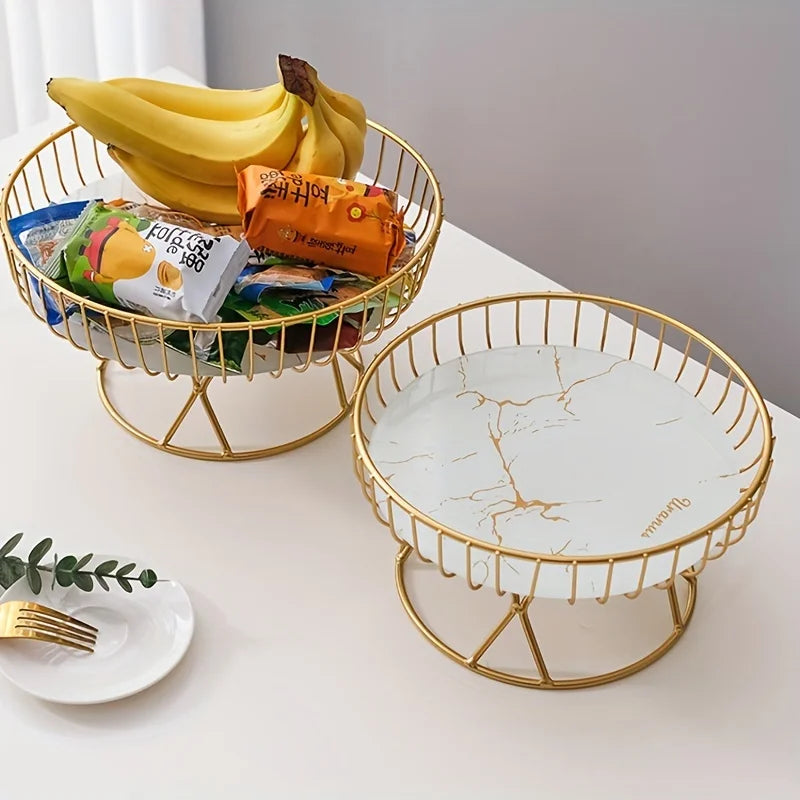 Elegant Ceramic Geometric Fruit Plate For Dessert And Snack Display