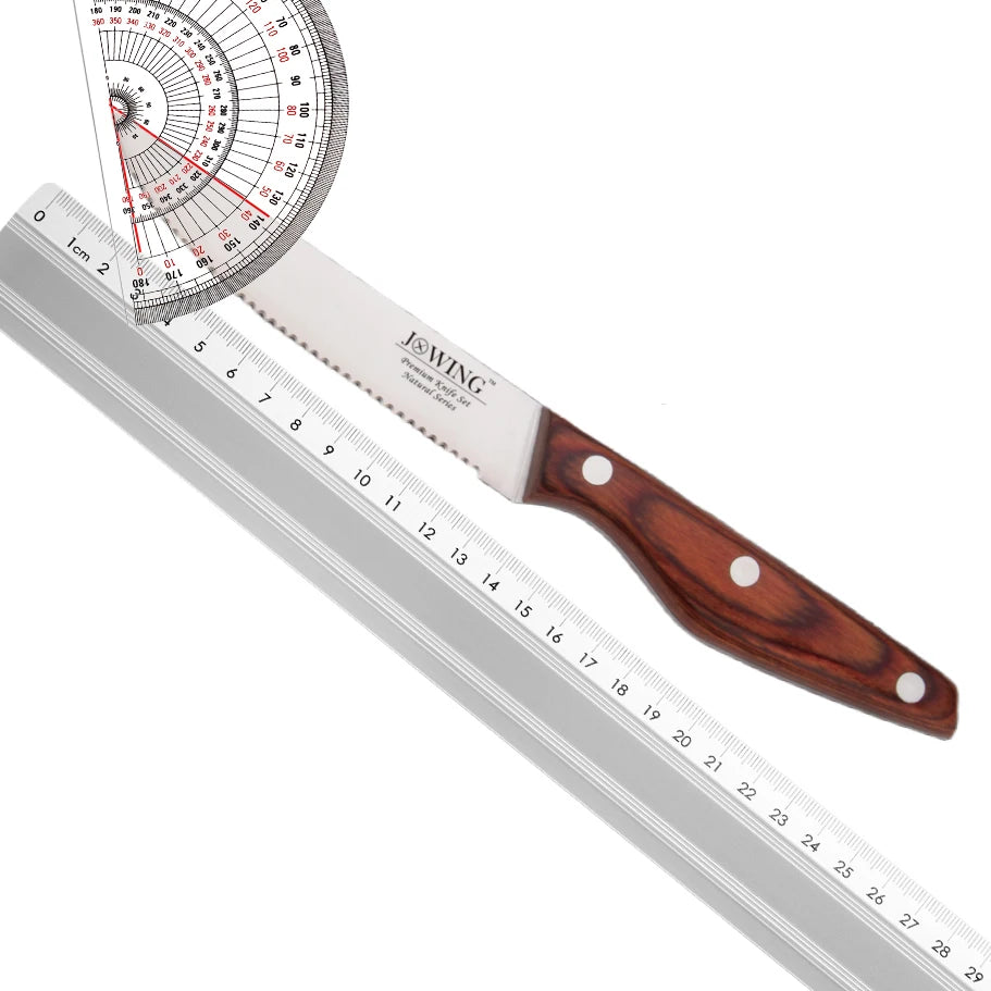 Allwin Houseware Mahogany Handle Serrated Steak Knife