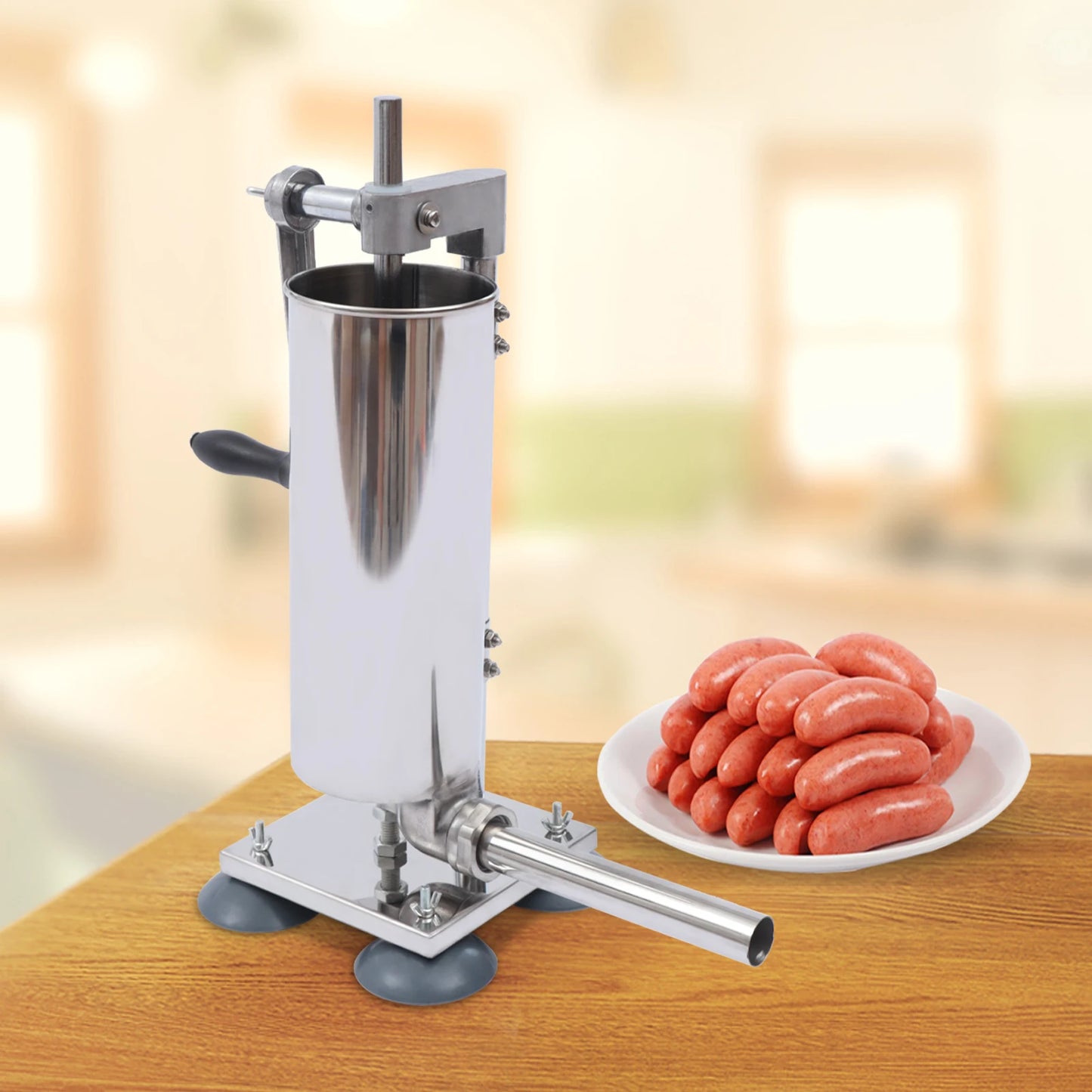 Professional Vertical Manual Stainless Steel Sausage Stuffer Machine