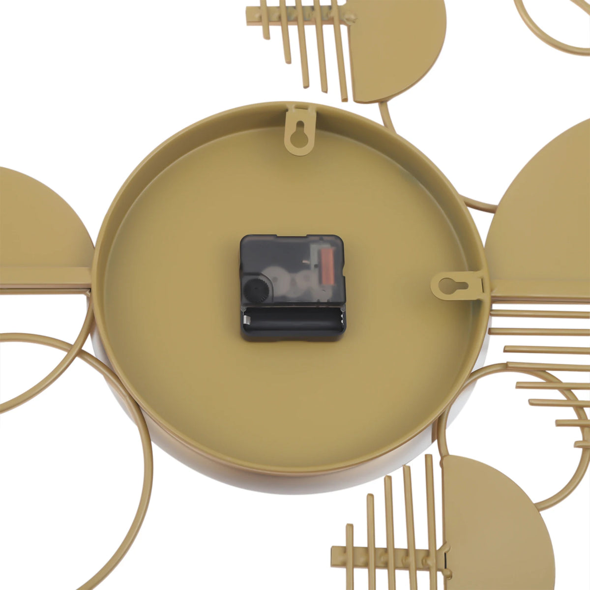 Creative Modern Metal Wall Clock Battery Operated Silent Living Room