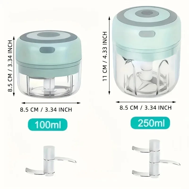 USB Charging Garlic Mincer Electric Mini Crusher Chopper